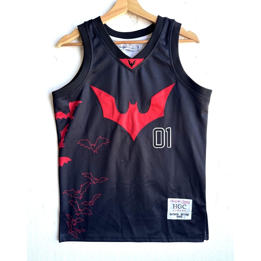 Batman Beyond 1999 Embroidered Headgear Classics Basketball Jersey Men XS HGC 01